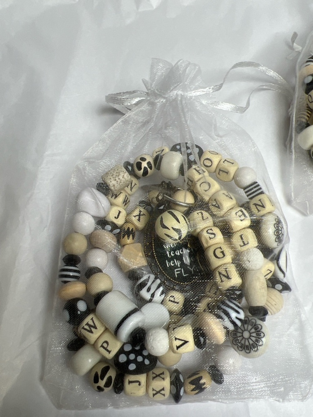 PLUNDER Jewelry Alphabet Teach Lanyard Necklace NWOT - Picture 12 of 14